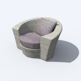DEDON hemisphere chair 3D Object | FREE Artlantis Objects Download